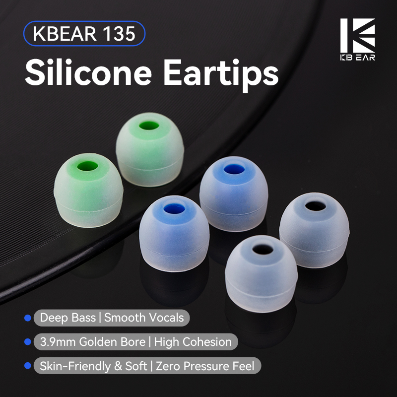 KBEAR 135 실리콘 이어팁 3.9mm 와이드 보어 - In Ear Monitor Iem 리뷰 및 가격