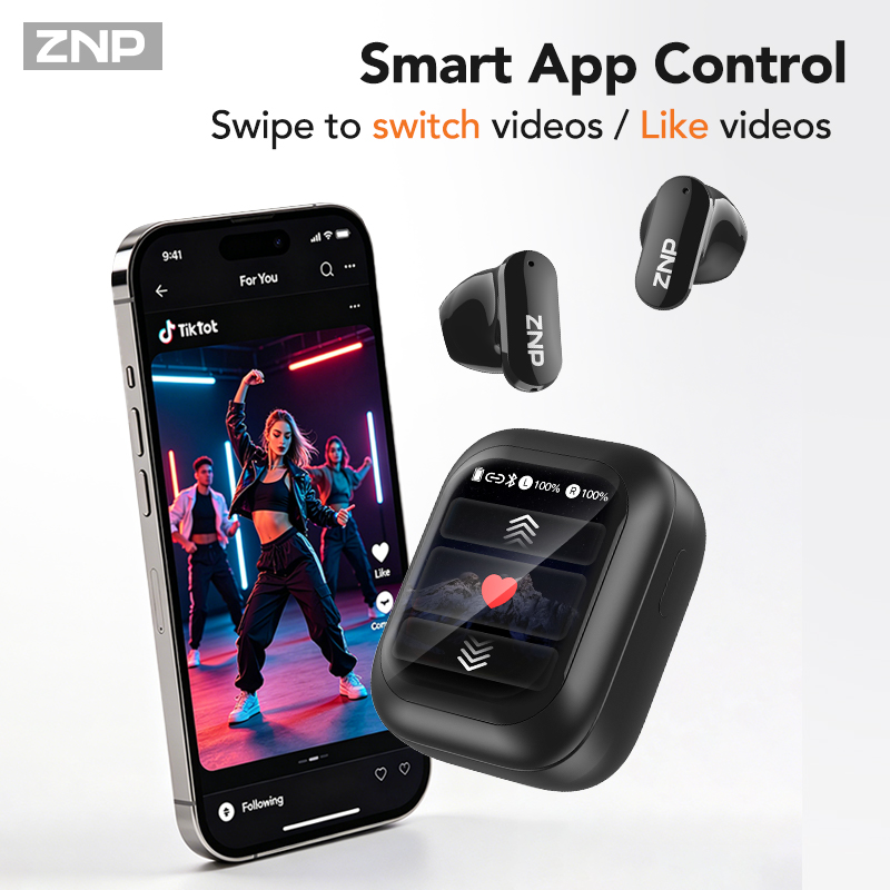 ZNP N04 TWS 무선 이어버드: 터치 스크린, 블 - Earbuds Charging Case 리뷰 및 가격